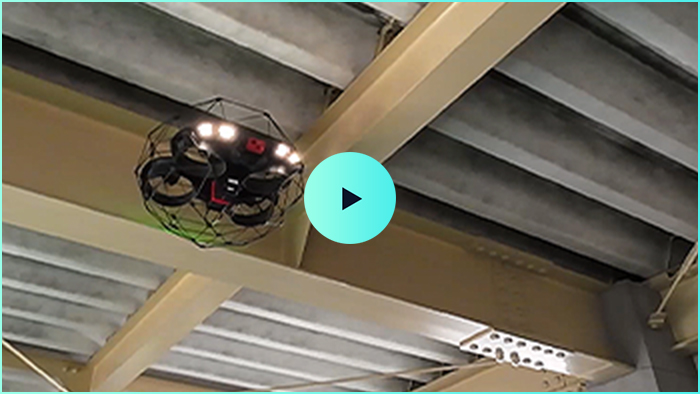 SLAM技術による安定飛行