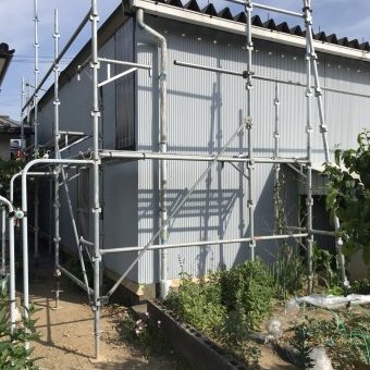 外壁トタン塗り替え