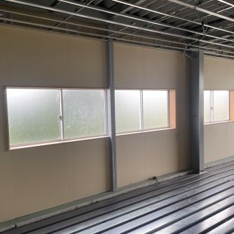 内部塗装(階段＆デッキ裏＆柱＆カウンター)